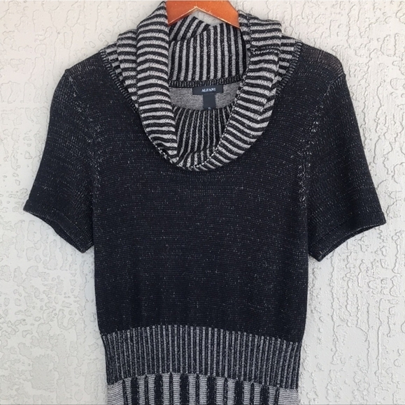 Alfani XL Cowl Neck Short Sleeve Sweater Dress #O9 - Picture 3 of 11